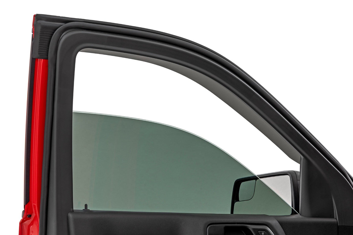Rough Country Side Window Deflectors | Tape On Rain Guard | Chevy/GMC 1500/2500HD/3500HD (19-26)