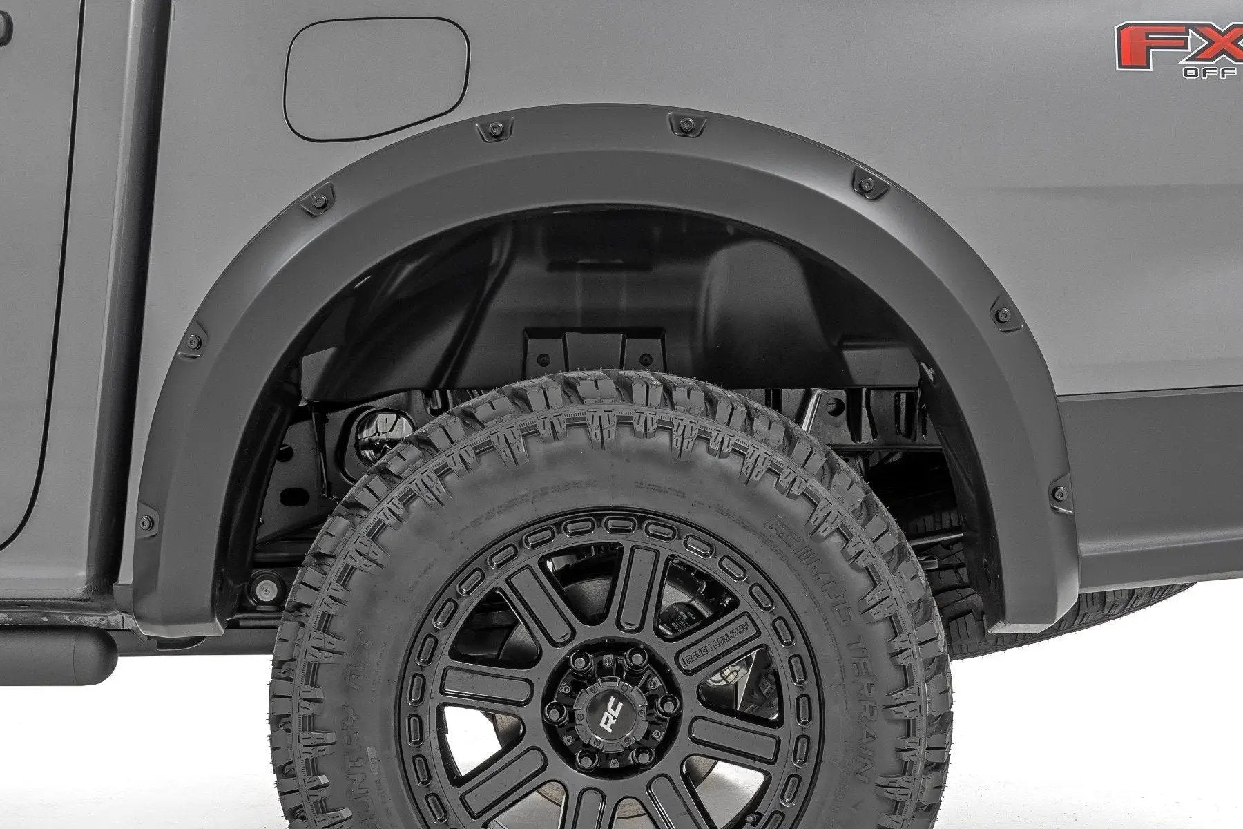 Rough Country Pocket Fender Flares | NE Cactus Gray | Ford Ranger 2WD/4WD (2024-2025) by Rough Country