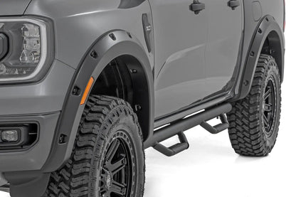 Rough Country Pocket Fender Flares | NE Cactus Gray | Ford Ranger 2WD/4WD (2024-2025) by Rough Country
