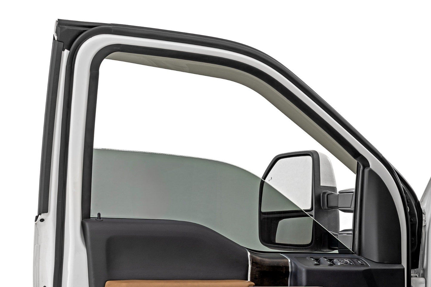 Deflectores de Ventana Lateral | Protector de Lluvia Adhesivo | Ford F-150 (17-25)/F-250 (15-26)