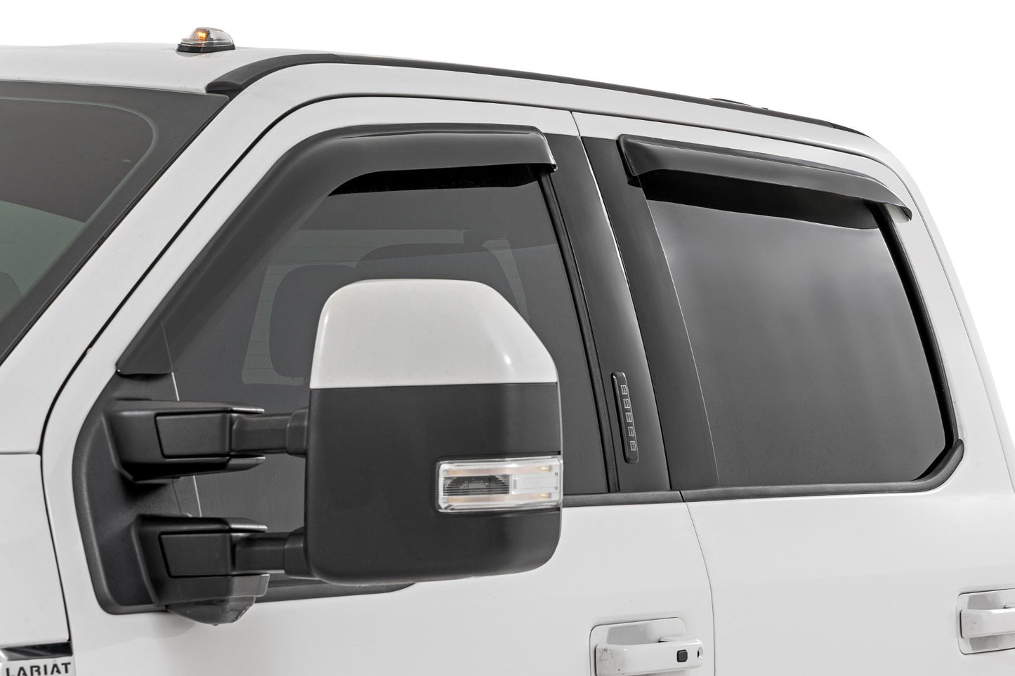 Deflectores de Ventana Lateral | Protector de Lluvia Adhesivo | Ford F-150 (17-25)/F-250 (15-26)