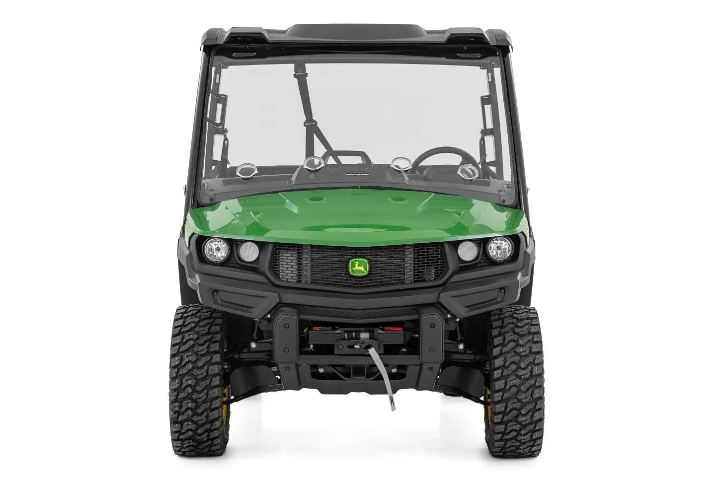 Rough Country Vented Full Windshield | Scratch Resistant | John Deere Gator XUV 835E by Rough Country