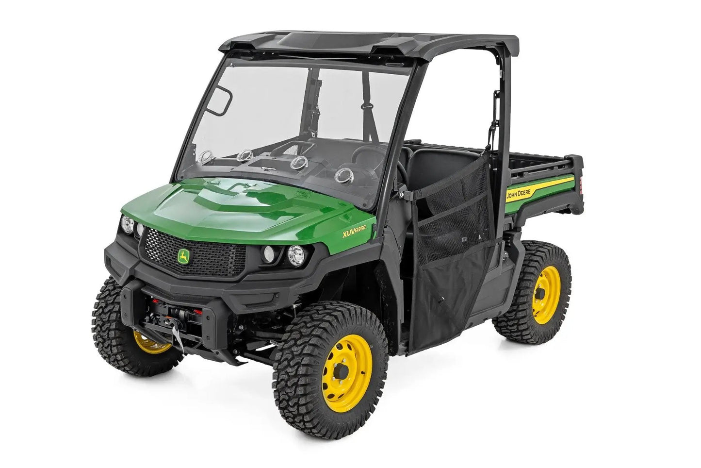 Rough Country Vented Full Windshield | Scratch Resistant | John Deere Gator XUV 835E by Rough Country