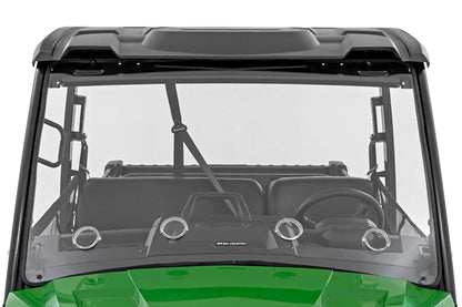 Rough Country Vented Full Windshield | Scratch Resistant | John Deere Gator XUV 835E by Rough Country