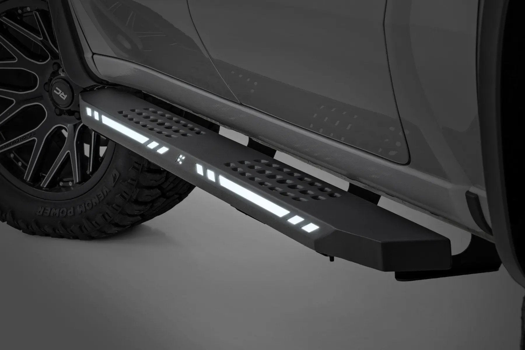 Rough Country AC2 Running Boards | Amber/White | Crew Cab | Ram 1500/2500/3500 2WD/4WD (2010-2025 & Classic) by Rough Country