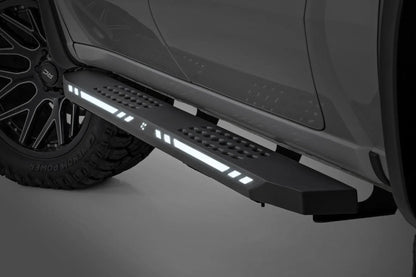 Rough Country AC2 Running Boards | Amber/White | Crew Cab | Ram 1500/2500/3500 2WD/4WD (2010-2025 & Classic) by Rough Country