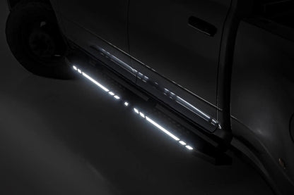 Rough Country AC2 Running Boards | Amber/White | Crew Cab | Ram 1500/2500/3500 2WD/4WD (2010-2025 & Classic) by Rough Country