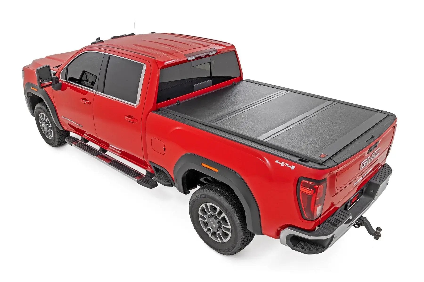 Rough Country Hard Low Profile Bed Cover | 6'9" Bed | Rail Caps | Chevy/GMC 2500HD/3500HD (20-26) by Rough Country