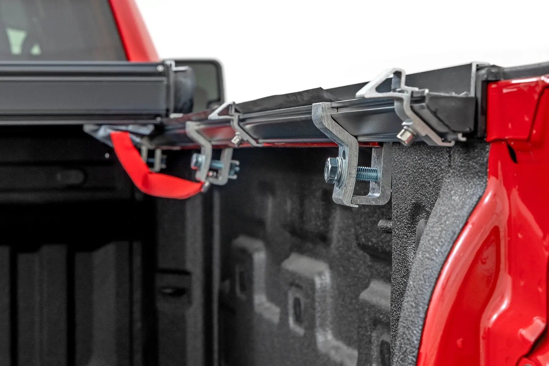 Rough Country Hard Low Profile Bed Cover | 6'9" Bed | Rail Caps | Chevy/GMC 2500HD/3500HD (20-26) by Rough Country