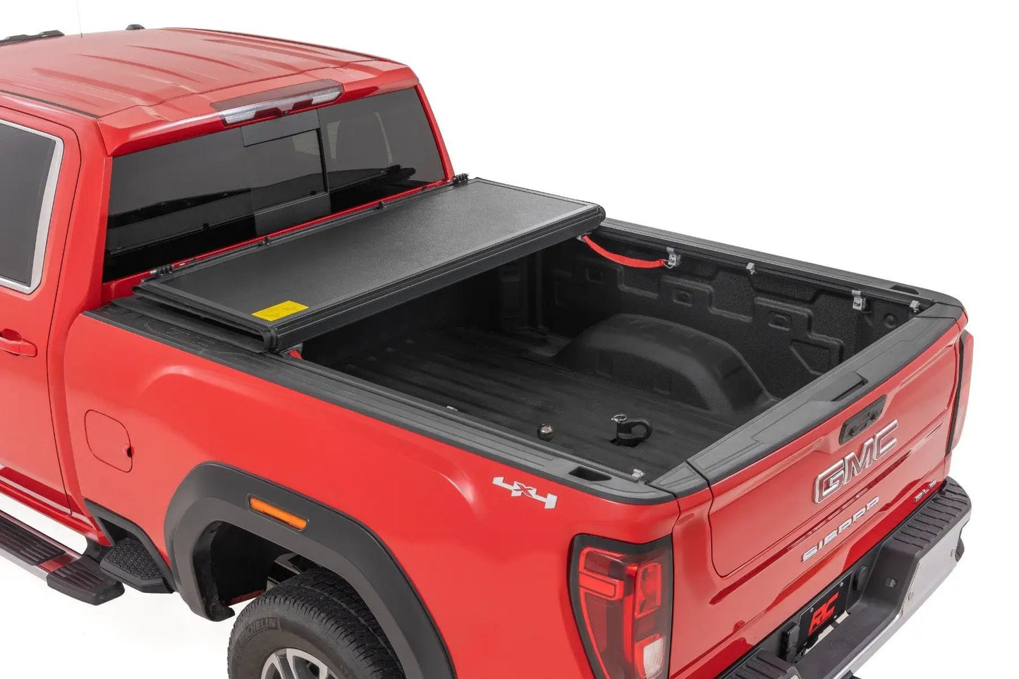 Rough Country Hard Low Profile Bed Cover | 6'9" Bed | Rail Caps | Chevy/GMC 2500HD/3500HD (20-26) by Rough Country