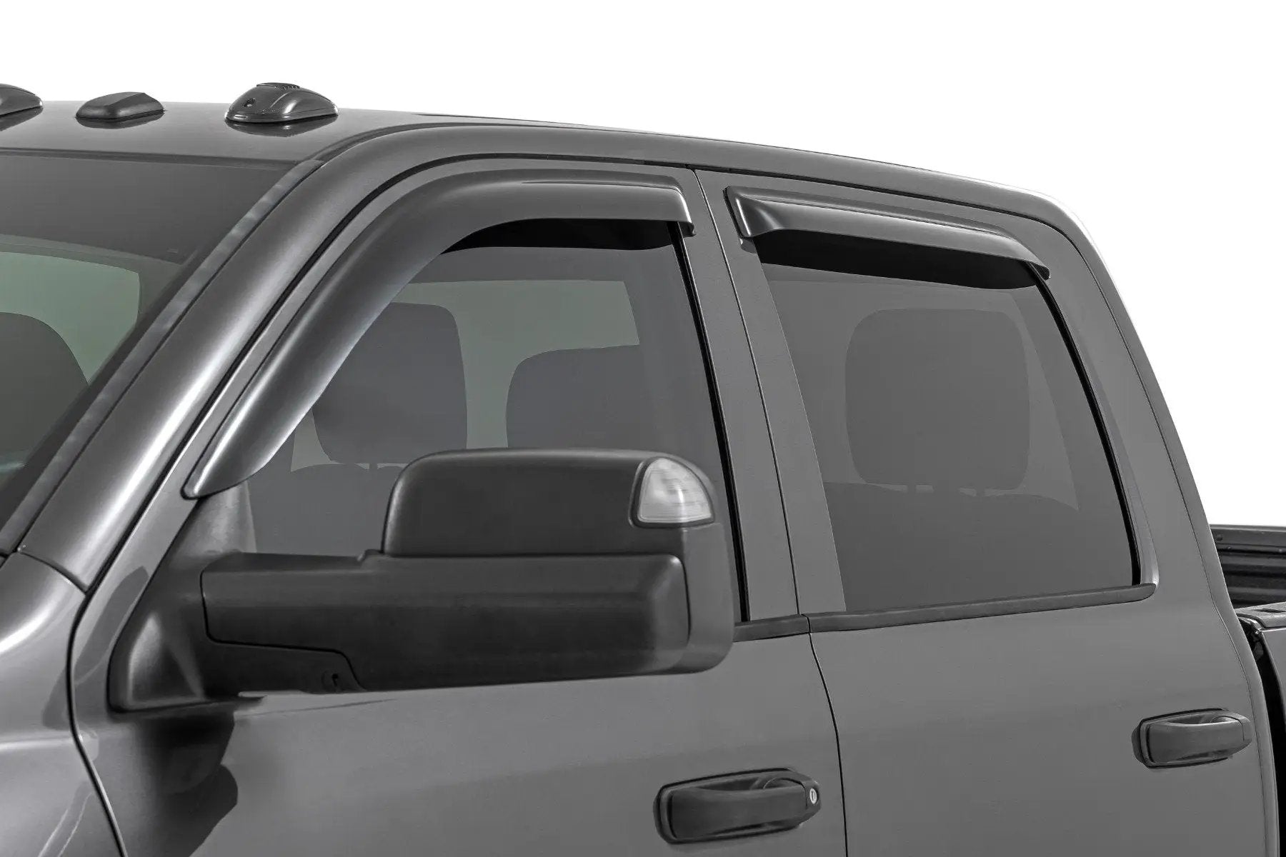 Rough Country Side Window Deflectors | Tape On Rain Guard | Ram 1500 (09-18)/2500 (10-26) by Rough Country