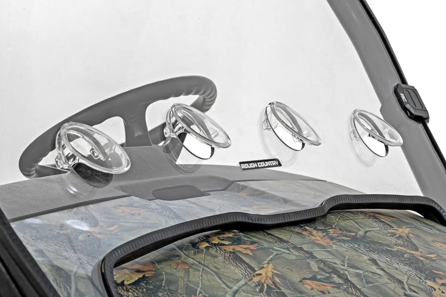Rough Country Vented Full Windshield | Scratch Resistant | John Deere Gator XUV 825 by Rough Country
