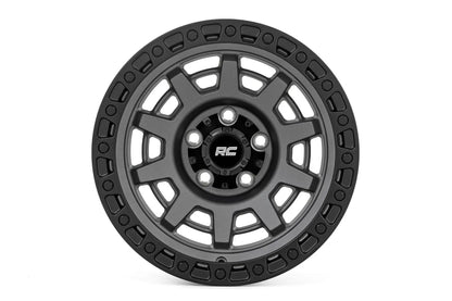 Rough Country 85 Series Wheel | One-Piece | Gunmetal Gray/Black | 15x8 | 5x4.5 | -19mm by Rough Country
