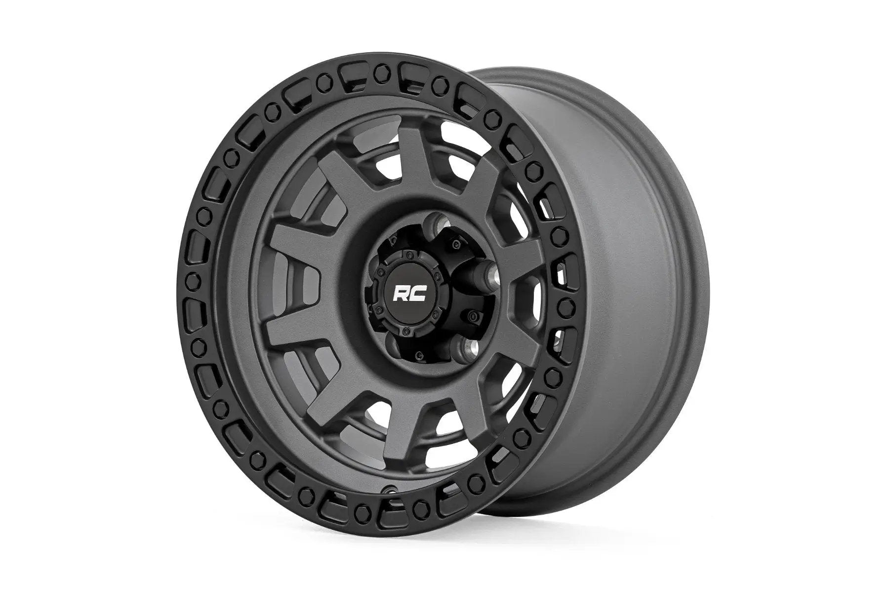 Rough Country 85 Series Wheel | One-Piece | Gunmetal Gray/Black | 15x8 | 5x5.5 | -19mm by Rough Country