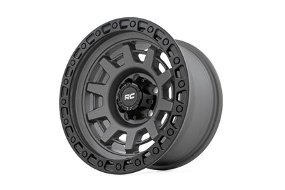 Rough Country 85 Series Wheel | One-Piece | Gunmetal Gray/Black | 15x8 | 5x5.5 | -19mm by Rough Country