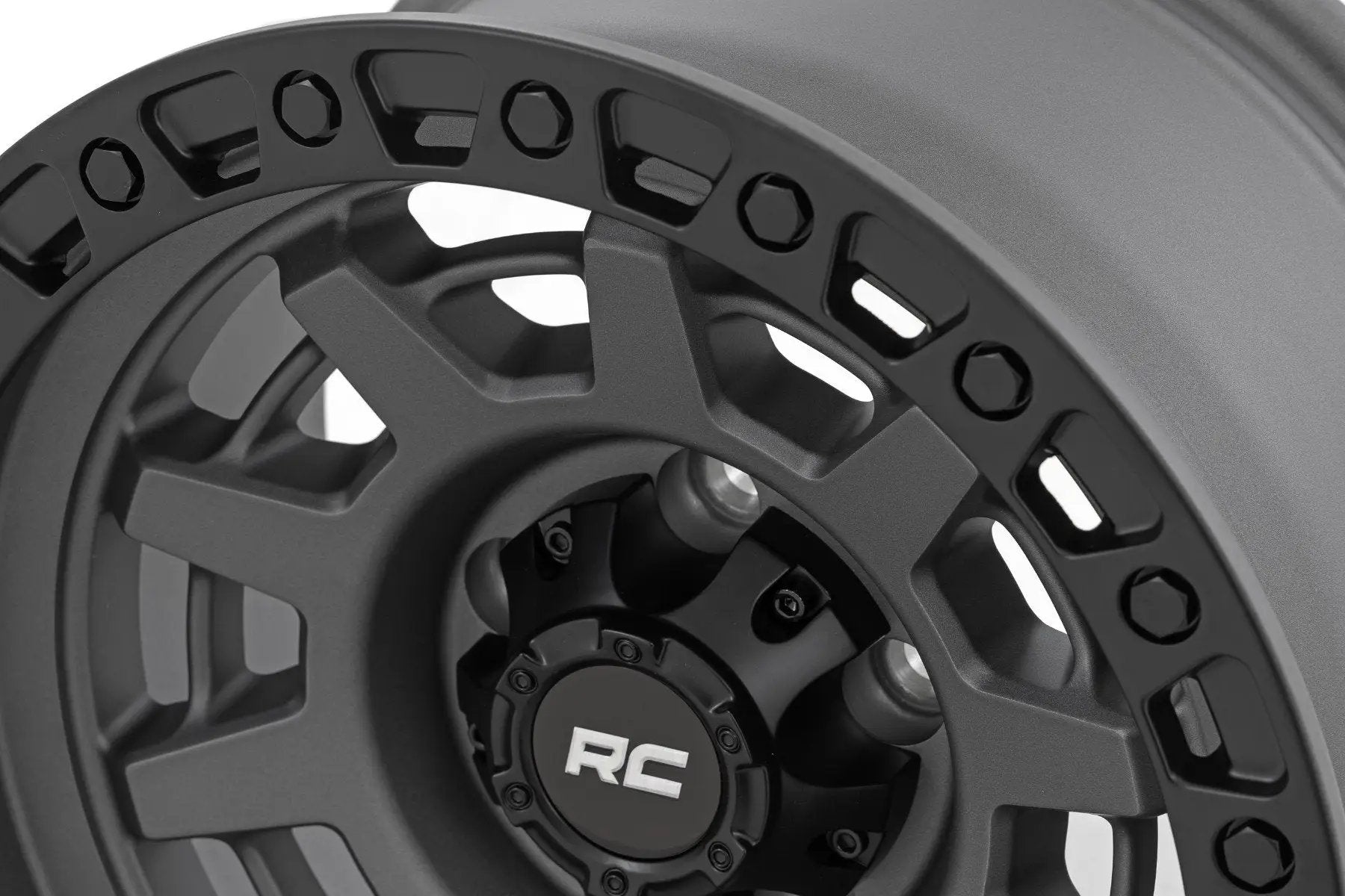 Rough Country 85 Series Wheel | One-Piece | Gunmetal Gray/Black | 15x8 | 5x4.5 | -19mm by Rough Country