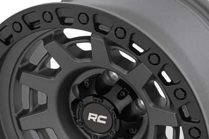 Rough Country 85 Series Wheel | One-Piece | Gunmetal Gray/Black | 15x8 | 5x4.5 | -19mm by Rough Country