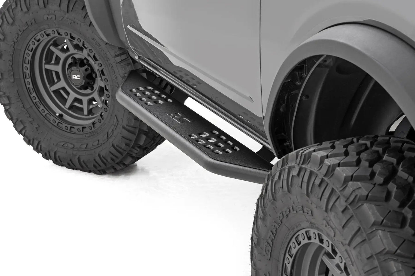 Rough Country OV2 Running Boards | Side Step Bars | 2-Door | Ford Bronco (2 Door) (21-25) by Rough Country