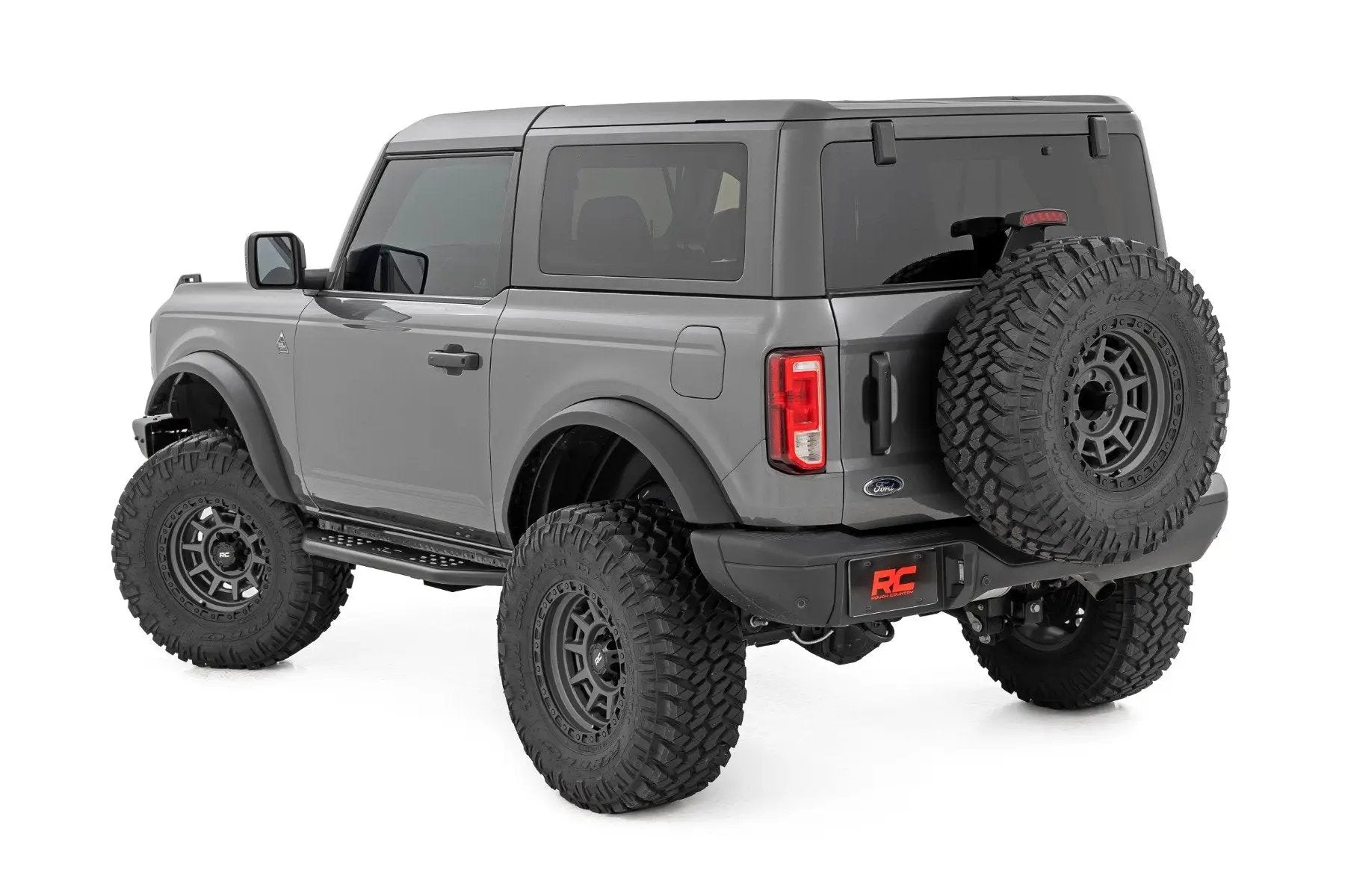 Rough Country OV2 Running Boards | Side Step Bars | 2-Door | Ford Bronco (2 Door) (21-25) by Rough Country
