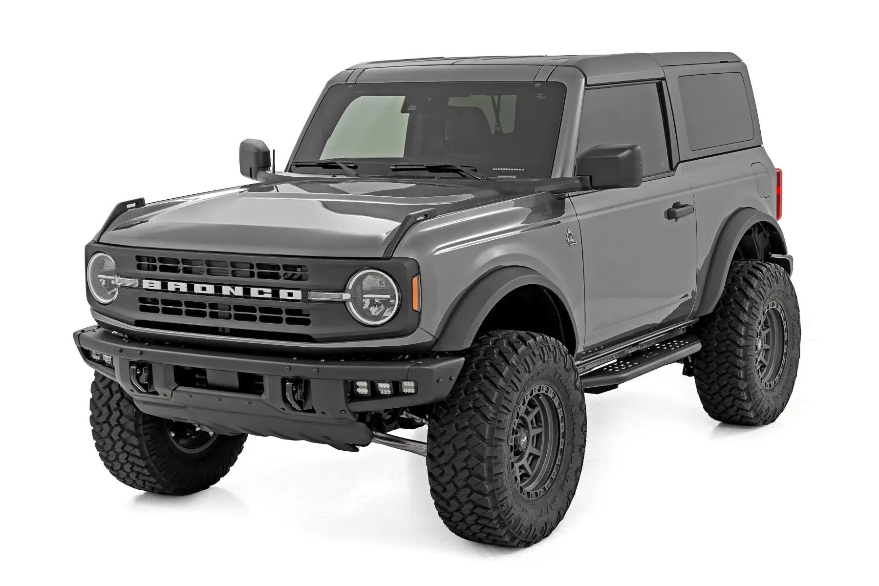 Rough Country OV2 Running Boards | Side Step Bars | 2-Door | Ford Bronco (2 Door) (21-25) by Rough Country
