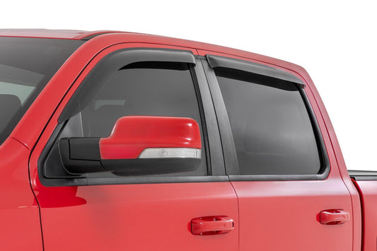 Rough Country Side Window Deflectors | Tape On Rain Guard | Ram 1500 (19-26)/1500 TRX (21-24)