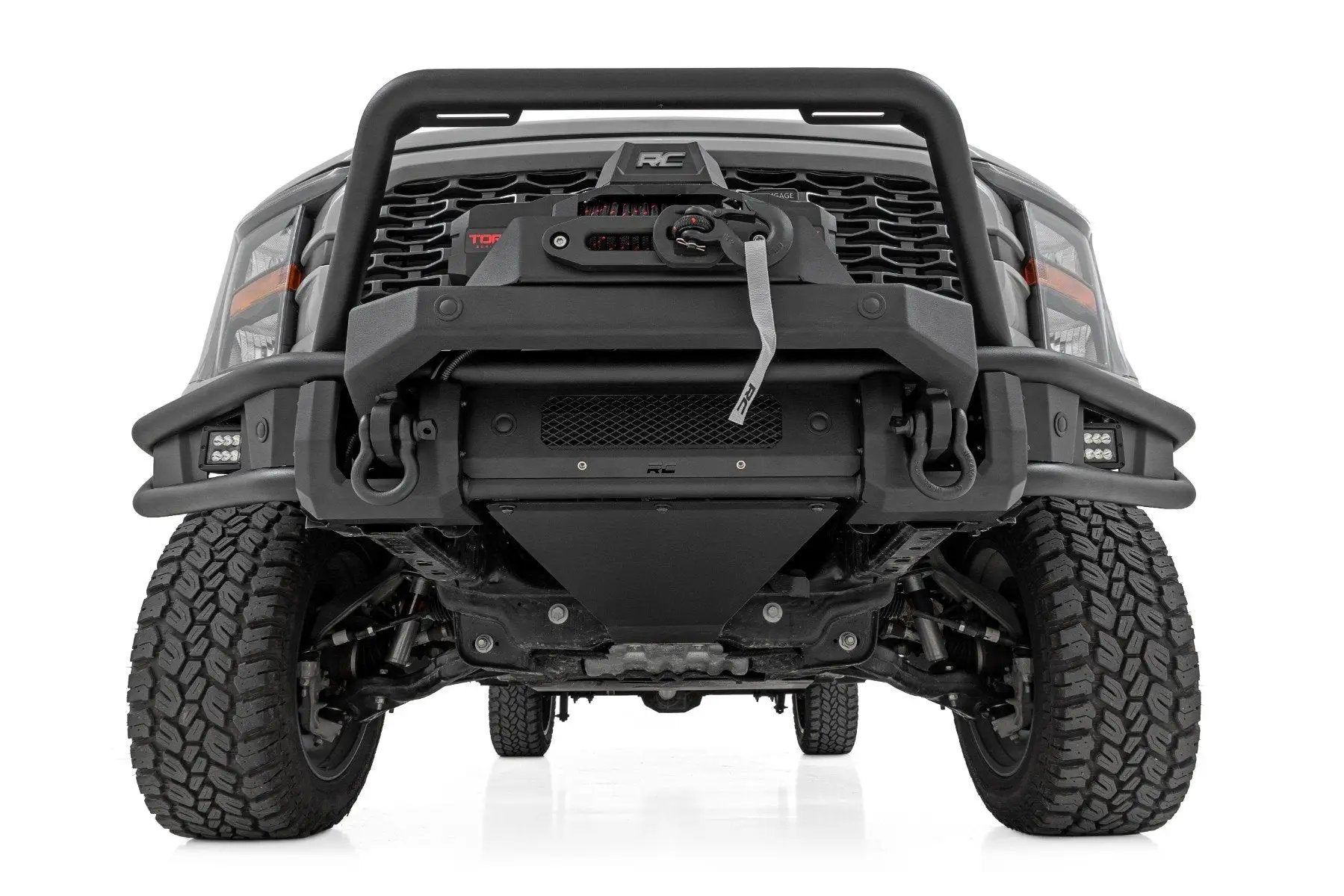 Rough Country Front Bumper | Tubular |Winch Mount | Ford F-150 2WD/4WD (2021-2023) by Rough Country