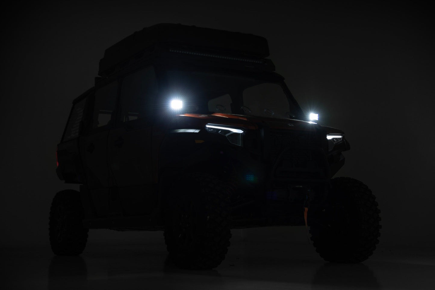 Kit de luces LED | Montaje delantero | Par de 2" negras | DRL ámbar | Polaris XPEDITION ADV 5
