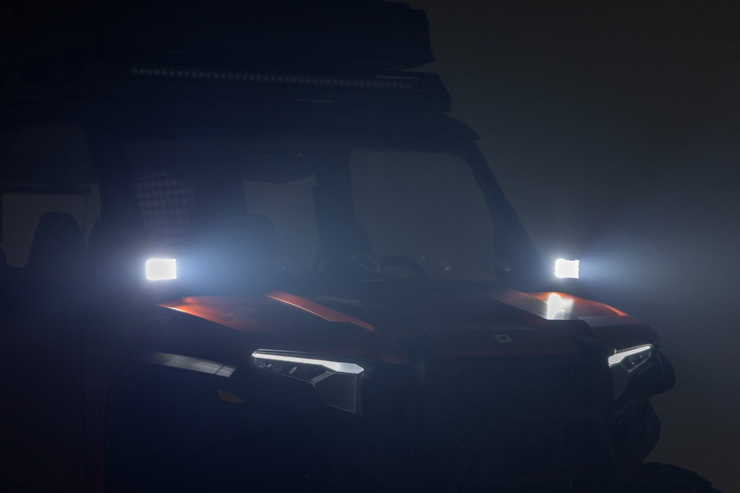 Rough Country LED Light Kit | Front Mount | 2" Black Pair | Polaris XPEDITION ADV 5