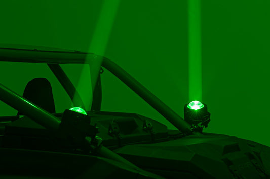 Rough Country Laser Whip Light Kit | RGBW | 2400 Lumens | Pair
