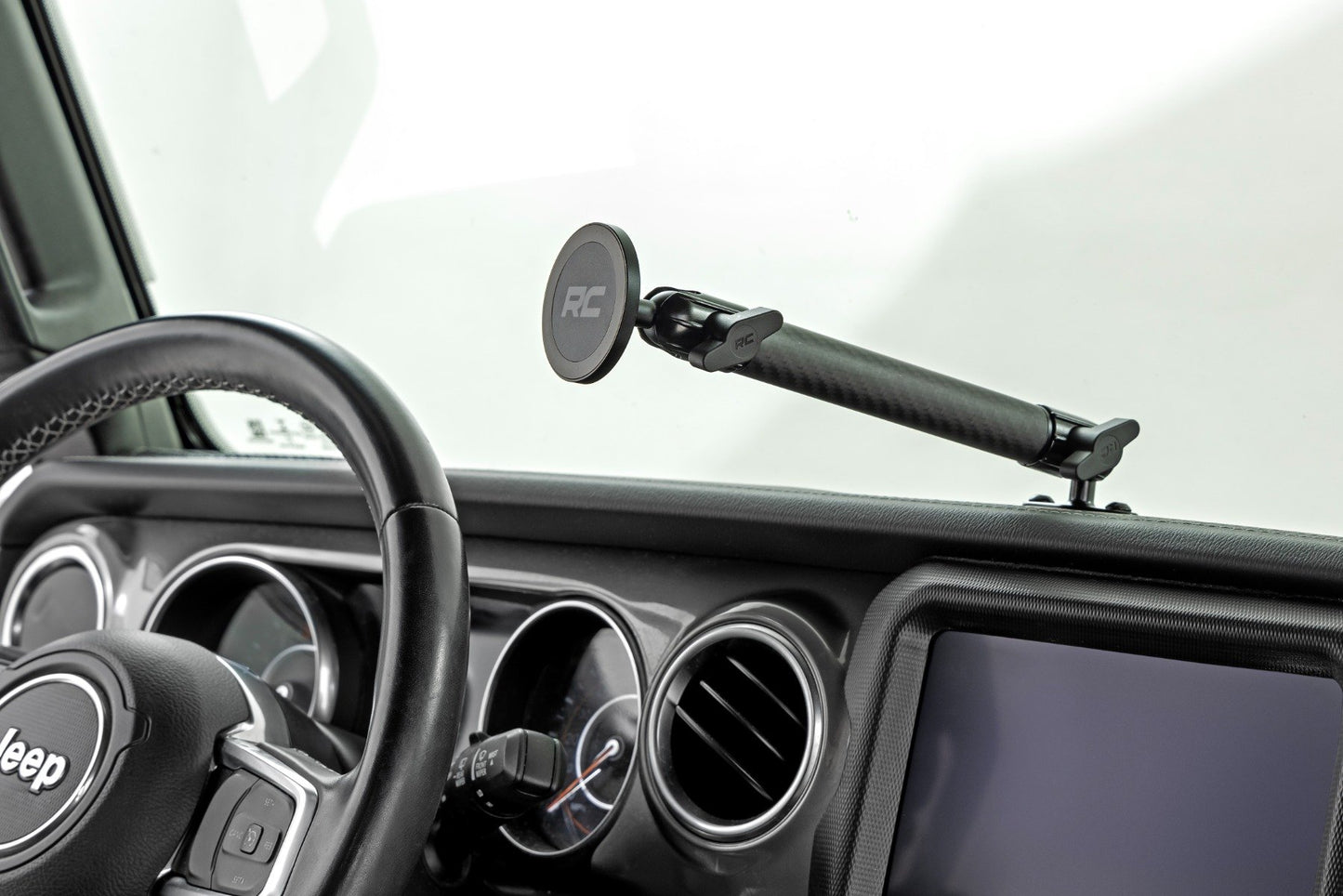 Rough Country Dash Mount | 8" Mount Kit | Jeep Gladiator JT/Wrangler JL 4WD (2018-2026)