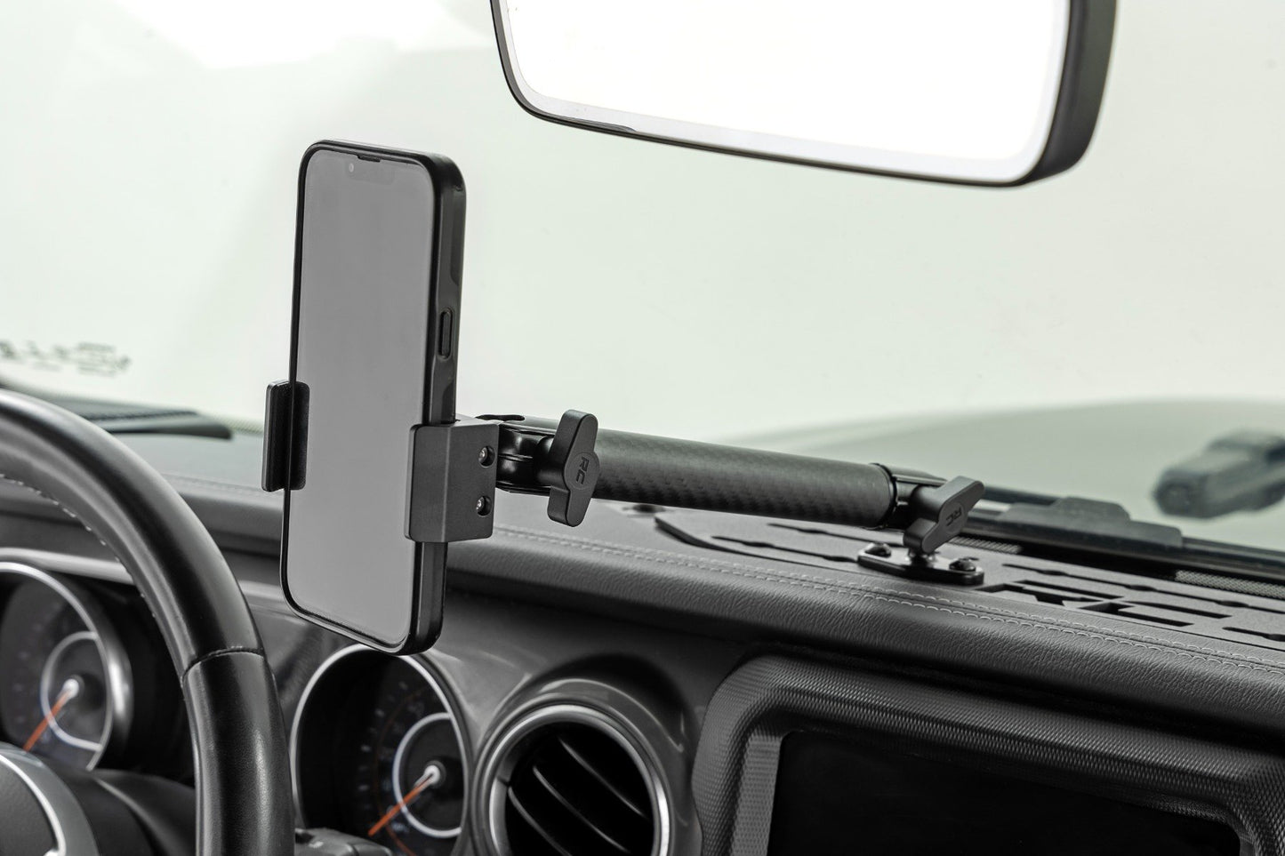 Rough Country Dash Mount | 8" Mount Kit | Jeep Gladiator JT/Wrangler JL 4WD (2018-2026)