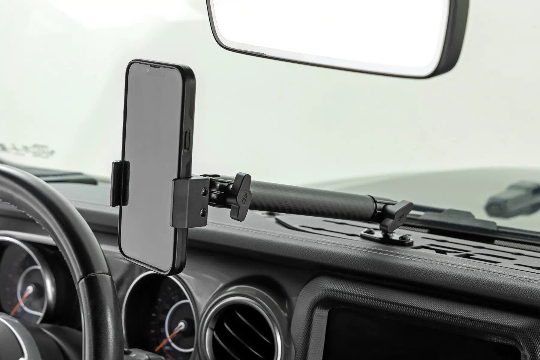 Rough Country Dash Mount | 8" Mount Kit | Jeep Gladiator JT/Wrangler JL 4WD (2018-2026) by Rough Country