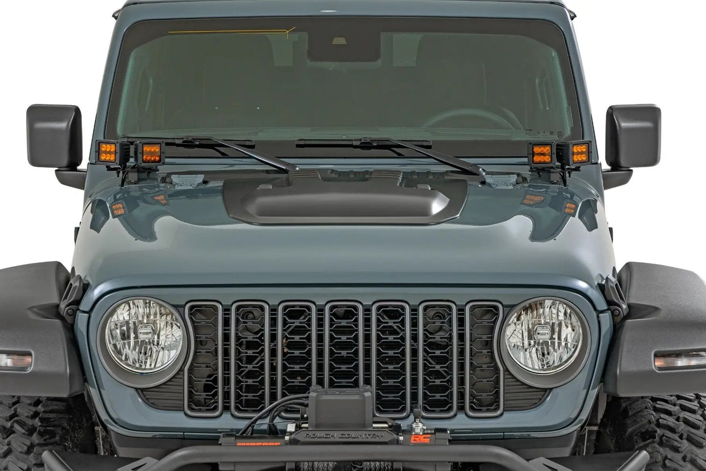 Rough Country Hood Scoop | PDS Anvil | Jeep Gladiator JT/Wrangler JL 4WD (2018-2026) by Rough Country