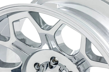 Rough Country 77 Series Wheel | One-Piece | Chrome | 20x9 | 6x5.5 | -12mm by Rough Country