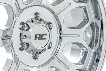 Rough Country 77 Series Wheel | One-Piece |Chrome | 22x12 | 6x135 | -44mm by Rough Country