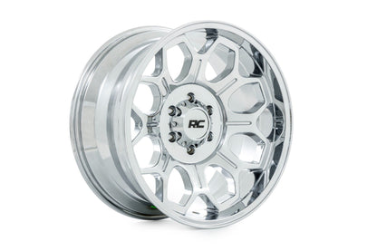 Rueda Rough Country Serie 77 | Una pieza | Cromo | 20x10 | 6x5.5 | -25 mm