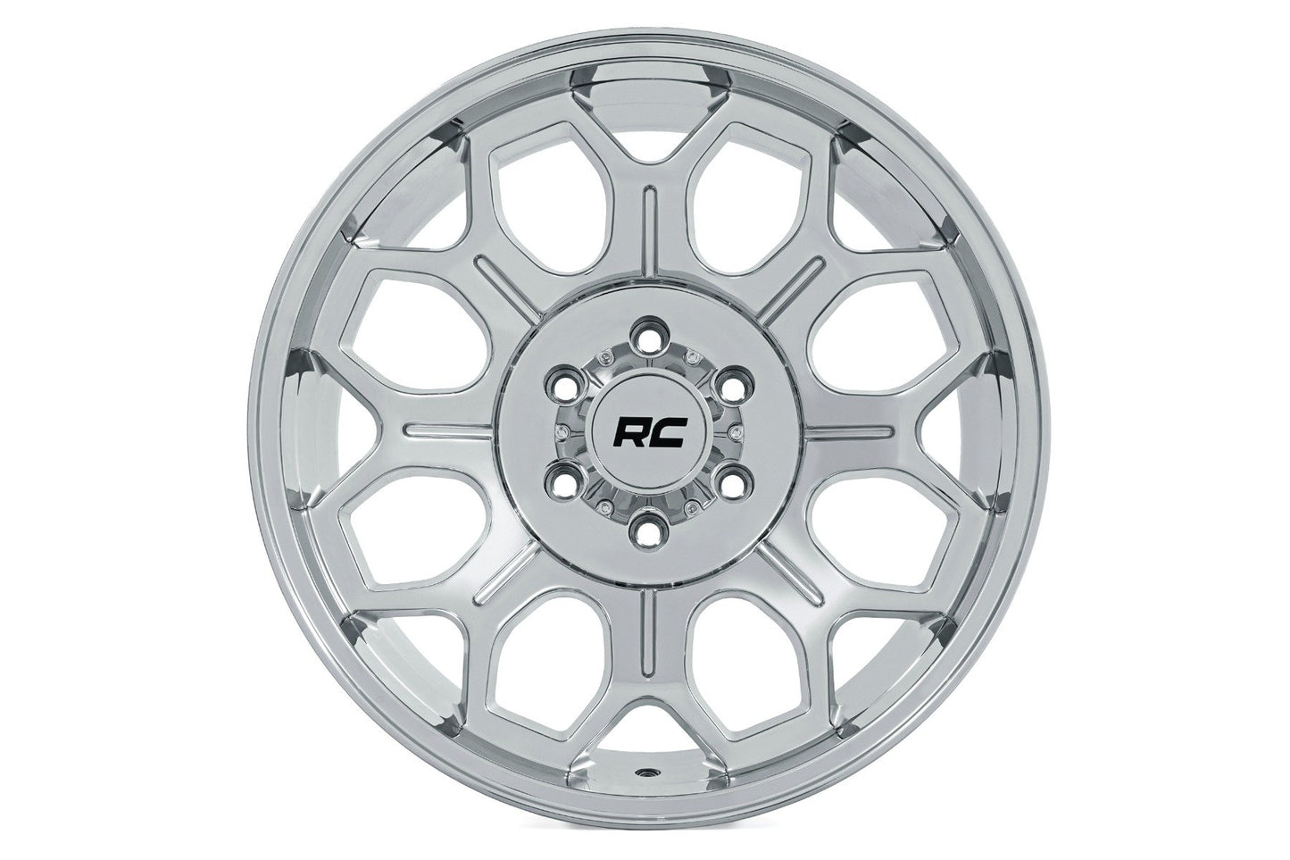 Rueda Rough Country Serie 77 | Una pieza | Cromo | 20x10 | 6x5.5 | -25 mm