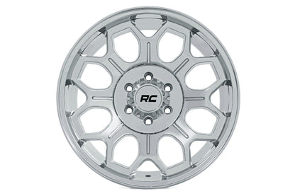 Rueda Rough Country Serie 77 | Una pieza | Cromo | 20x10 | 6x5.5 | -25 mm