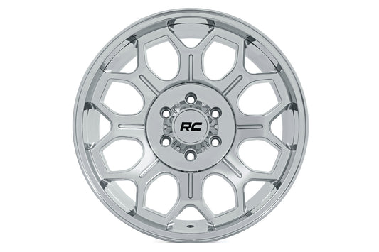 Rough Country 77 Series Wheel | One-Piece |Chrome | 22x12 | 8x6.5 | -44mm