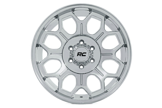 Rough Country 77 Series Wheel | One-Piece |Chrome | 22x12 | 6x5.5 | -44mm
