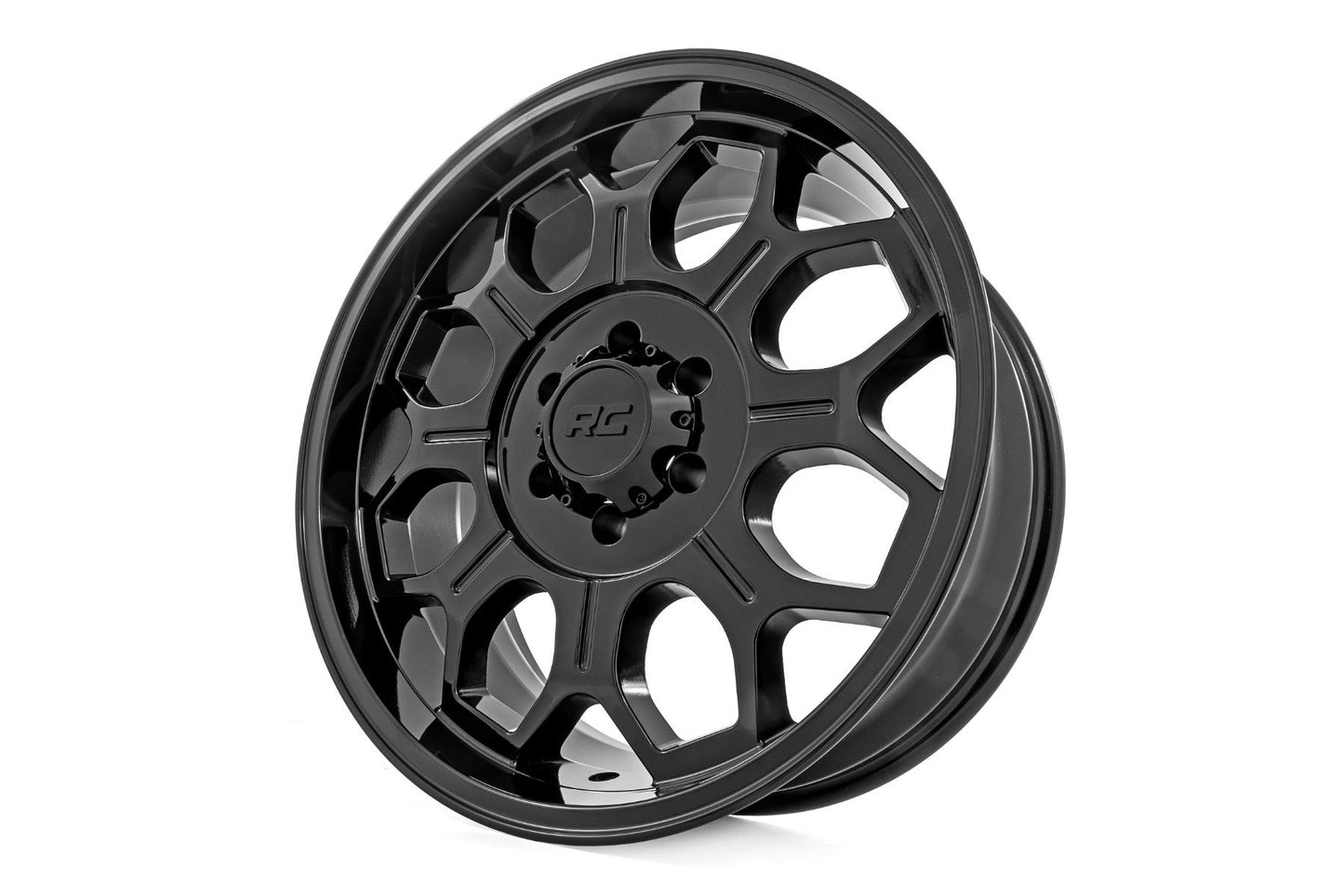 Llanta Rough Country Serie 77 | Una pieza | Negro semibrillante | 20x10 | 6x5.5 | -25mm
