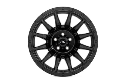 Rough Country 90 Series Wheel | One-Piece | Gloss Black | 18x9 | 6x5.5 | -12mm by Rough Country