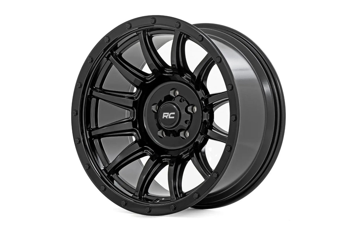 Rough Country 90 Series Wheel | One-Piece | Gloss Black | 20x10 | 6x5.5 | -19mm by Rough Country