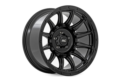 Rueda Rough Country Serie 90 | De una pieza | Negro brillante | 18x9 | 6x5.5 | 0mm