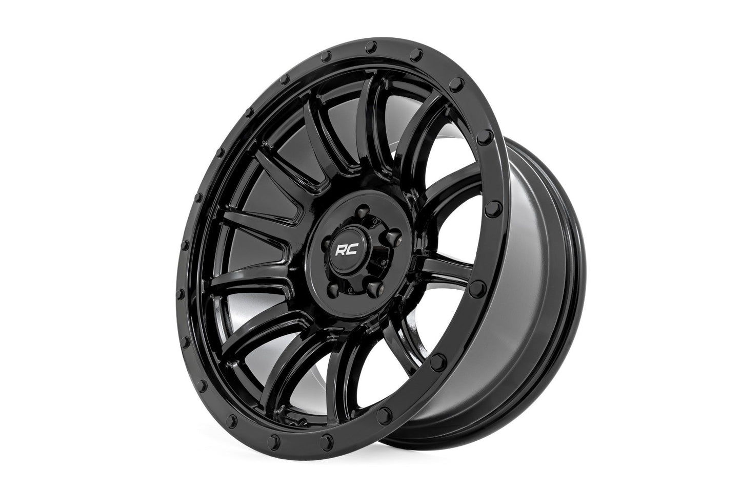 Rueda Rough Country Serie 90 | De una pieza | Negro brillante | 18x9 | 6x5.5 | 0mm