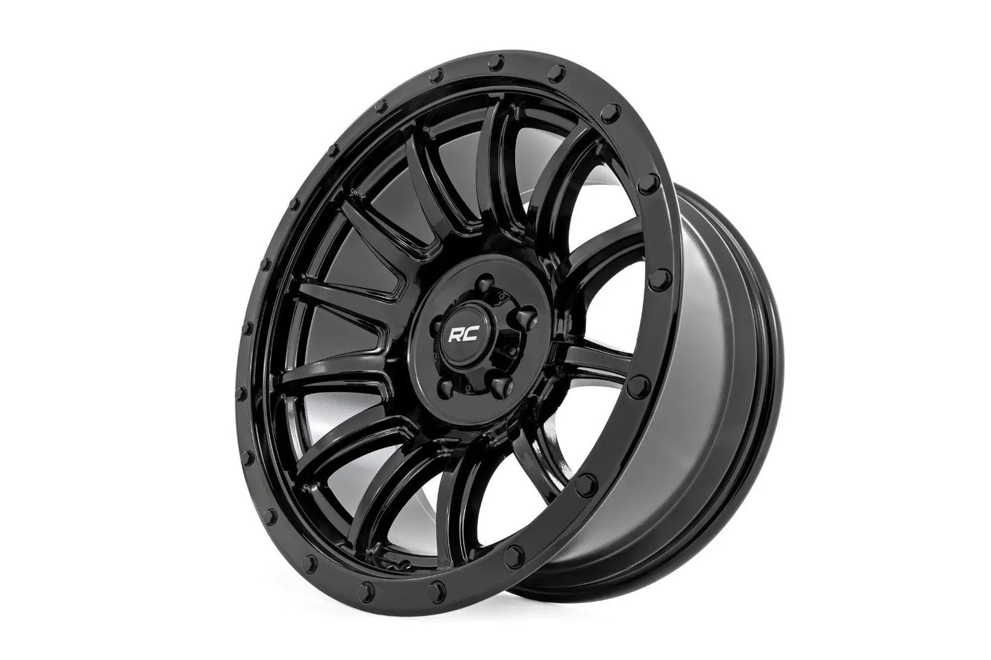 Rough Country 90 Series Wheel | One-Piece | Gloss Black | 20x10 | 6x5.5 | -19mm by Rough Country