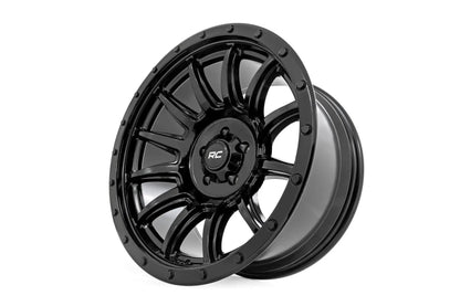 Rough Country 90 Series Wheel | One-Piece | Gloss Black | 20x10 | 6x5.5 | -19mm by Rough Country