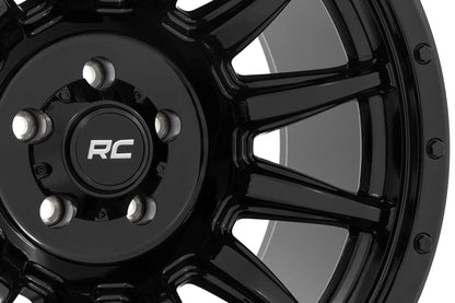 Rough Country 90 Series Wheel | One-Piece | Gloss Black | 18x9 | 6x5.5 | -12mm by Rough Country