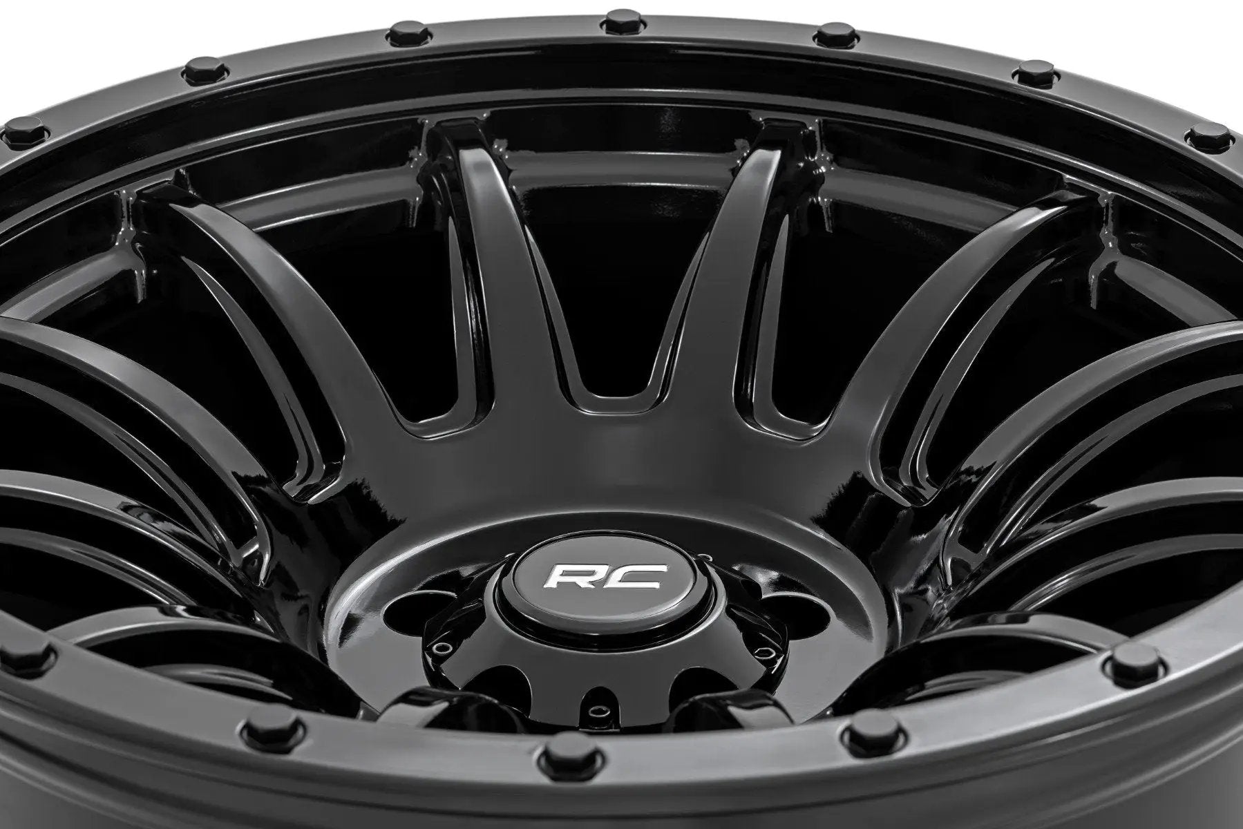 Rough Country 90 Series Wheel | One-Piece | Gloss Black | 18x9 | 6x5.5 | -12mm by Rough Country