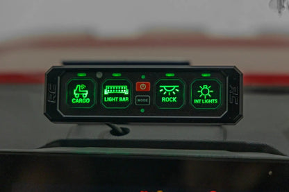 Rough Country 4 Gang Switch Panel | RGB Backlit Buttons | Multifunction Modes by Rough Country